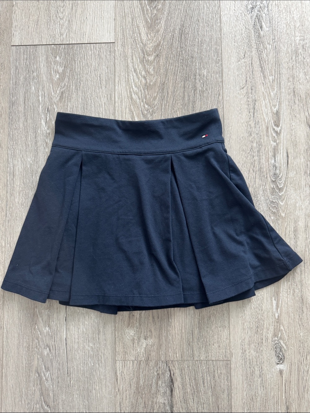NWOT Tommy Hilfiger Navy Blue Circle Skater Mini Skirt w/ Shorts Size S(7)